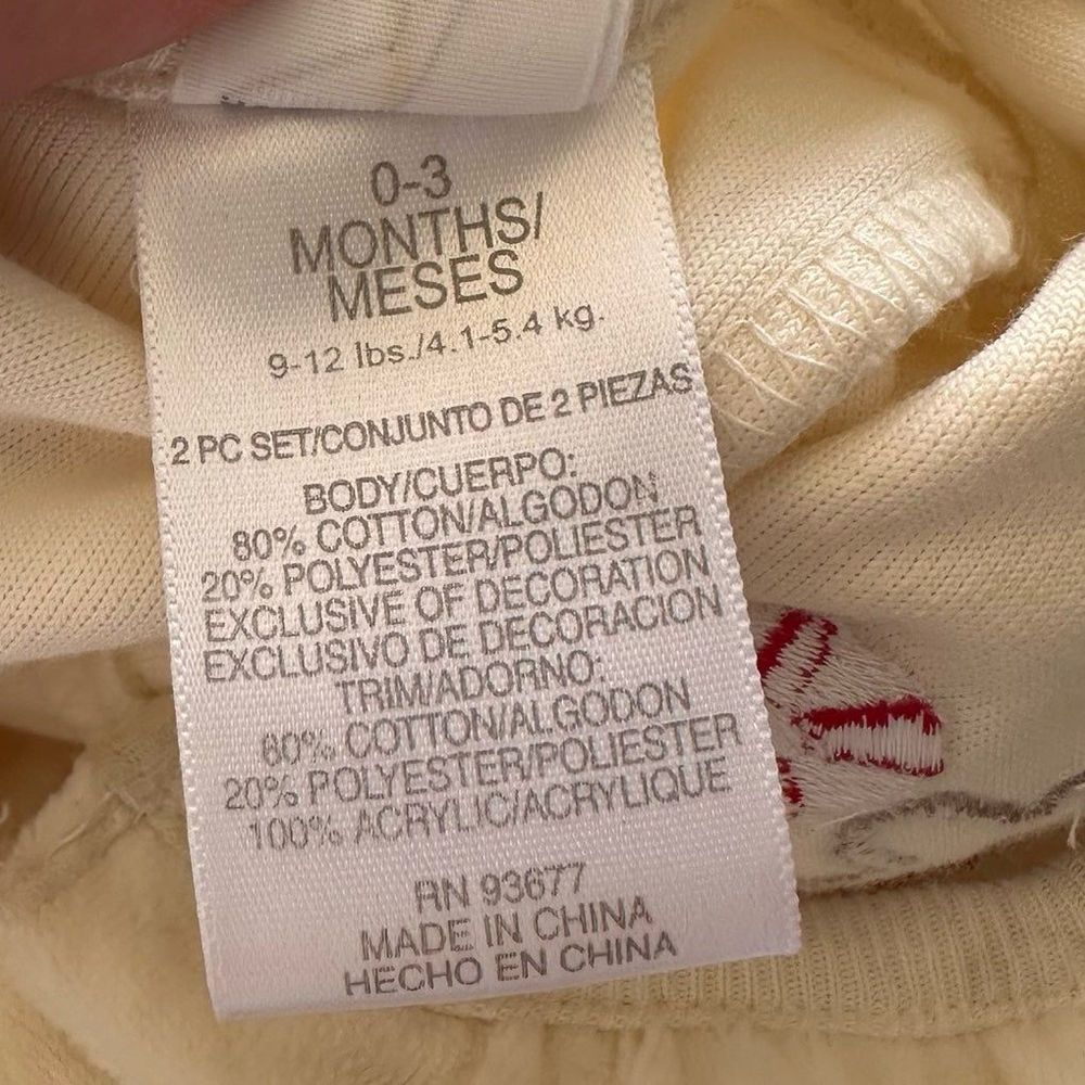 Vintage 2004 Christmas Gingerbread Velour Baby 1 Piece & Stocking Size 0-3M NEW - Picture 10 of 11